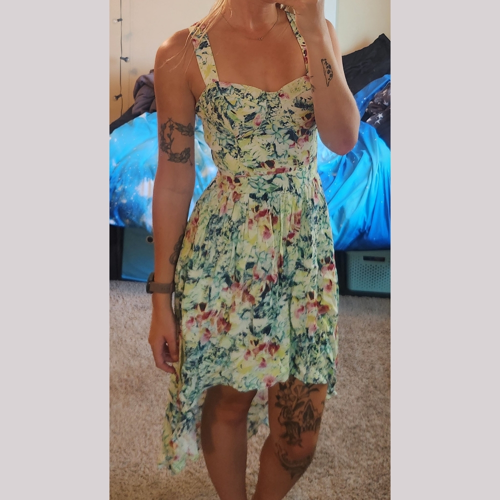 Forever 21 High-Low Floral Dress -Small